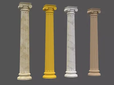 Corinthian Column 3d Model 09 3D model