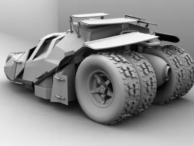 Batman car 3D model