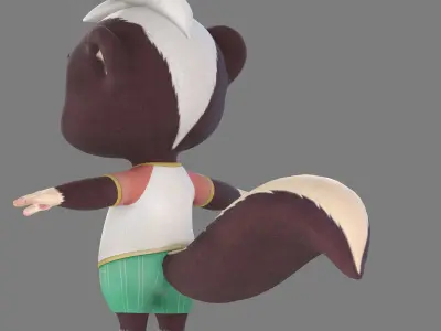 skunk 3D model