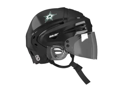 Hockey Helmet Dallas Stars 3D model