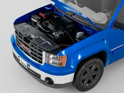 GMC Seirra 2013 Low-poly 3D model