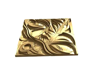 3D Printed Ornamental Wall Panel decor set 3D print model