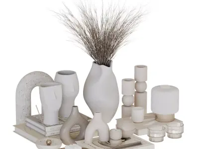 Decorative Set-02 3D model purchase