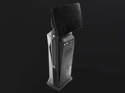 Sci-fi information panel 3D model