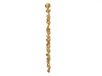 Classic carved decor ornament 350  3D model