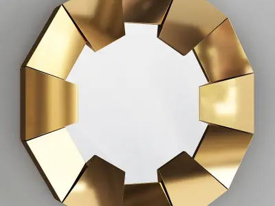 DARIAN GOLD MIRROR Low-poly 3D model