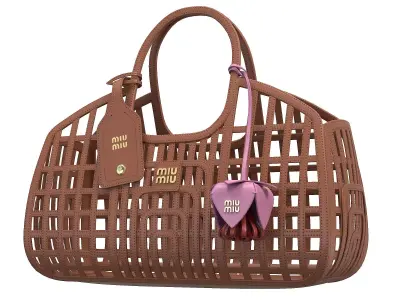 Miu Miu Leather Basket Bag Low-poly 3D model