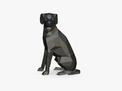border collie labrador mix 3D print model