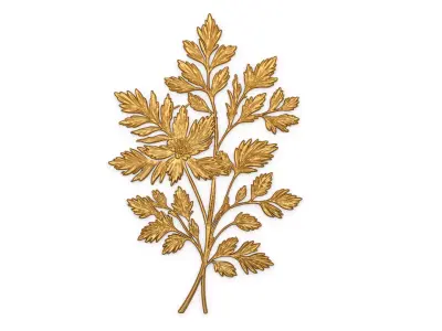 Classic decor ornament carved 36 3D model