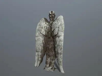 Angel Statue 5 Low-poly 3D model