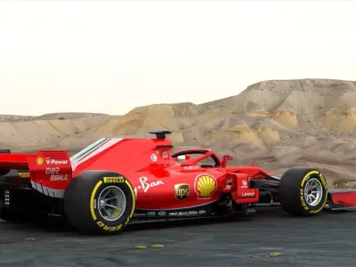 F1 Ferrari SF71H 2018 3D model