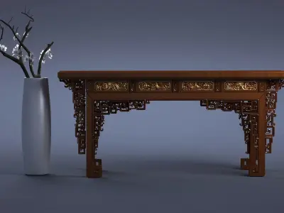 cabinet cabinet wardrobe sofa bed table bookshelve 3D model