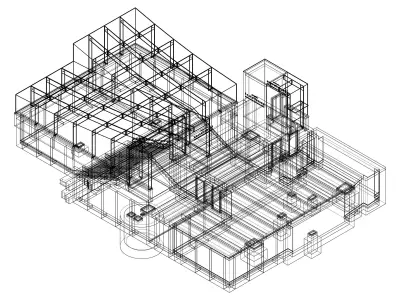 Subway Station Entrance with Elevator in Kyiv 3D model