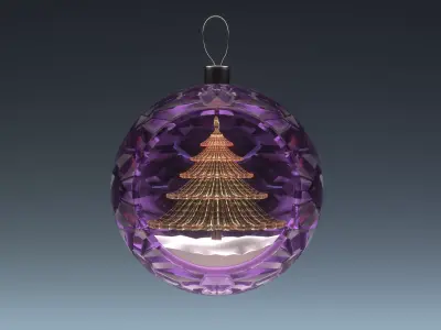 Holiday Ornament Pack High-Quality 3D Decorations  3D model