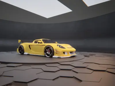 Porsche Gt3 RS 2024 Low-poly 3D model