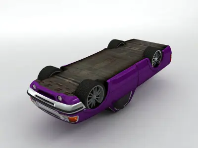 Pickup Truck Street Version Low-poly 3D model