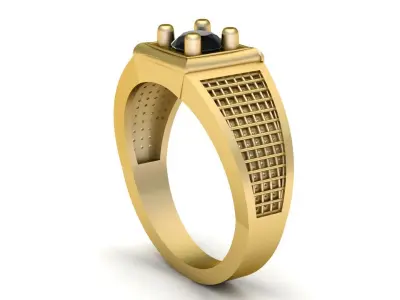 Mens Fashion Ring 3d Printable Model 3D print model