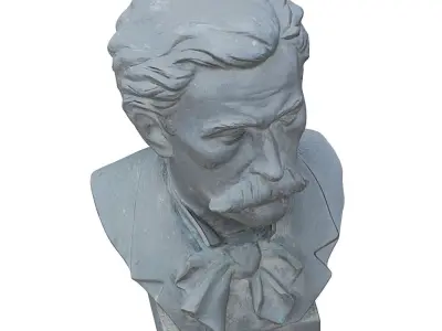 Bust of the Founder Park Arboretum Khudekov Sergey Nikolaevich 3D model