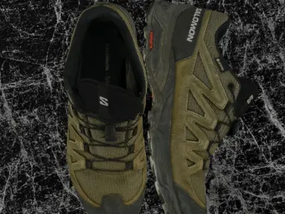 SALOMON X WARD LEATHER 3D SHOES 3D model