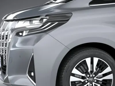 Toyota Alphard base 2023 3D model