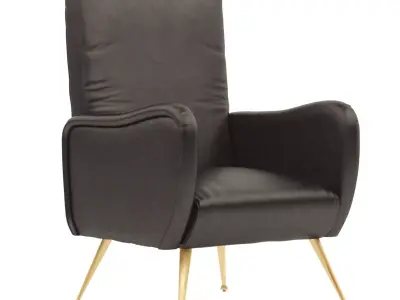 Turin Leather Chair 3D model