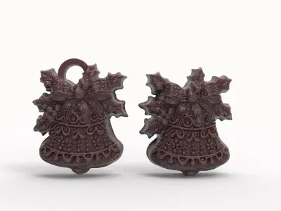 christmas bell decor  3D print model