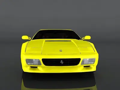 1991 Ferrari 512 TR Low-poly 3D model