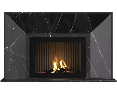 Marble Fireplace modern ArtDeco 3D model