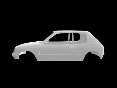 Peugeot 205 3D print model