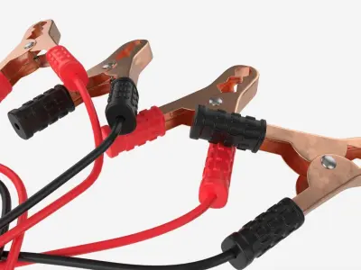 Car Battery Jumpers 3D model
