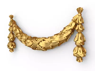 classic decorative swag onlay cnc 3d printing stl 06 3D print model