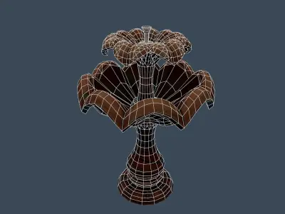fountain Low-poly 3D model