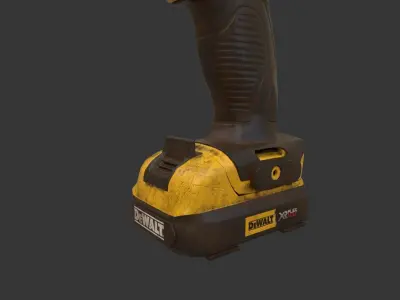 Dewalt Screwdriver Low-poly 3D model