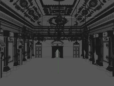 Sala Bianca Palazzo Pitti 3D model