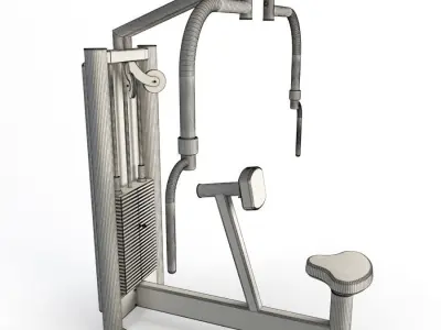 Gym Peck Back 3D model