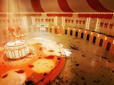 Squid Game Mingle Carousel Scene 3D Ultra-Detailed Blender 3D model