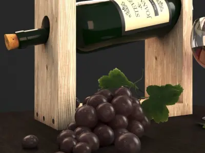 Decorative Wine Free 3D model