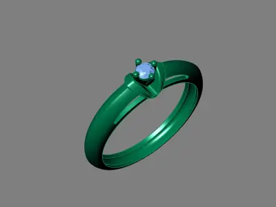 Rings for Women Womens Rings Stone Ring Ready STL 3DM Models  3D print model 15