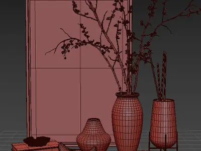 Decorative set 07 3D model get