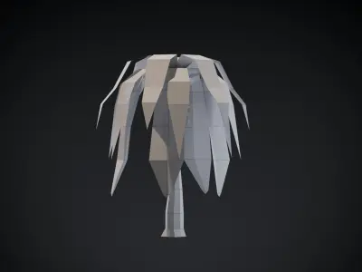 Coconut Tree Low-poly 3D model