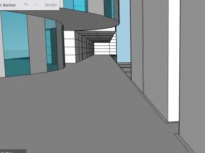 Teen Guitar 3D model