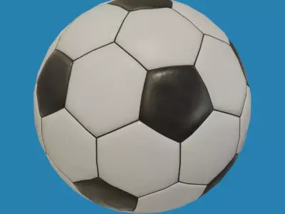 Soccer Ball Low-poly 3D model order