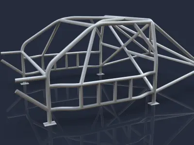 Roll cage V2 - nascar style 3D model