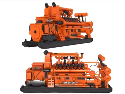 Diesel Generator 3D model
