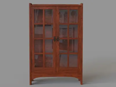 Gustav Stickley No 815 China Cabinet 3D model