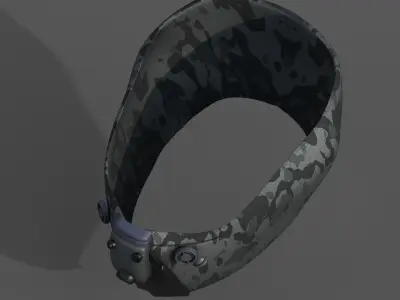 Gas mask respirator scifi futuristic 3d  Low-poly 3D model