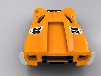 Le Mans Classic Sport Car 3D model