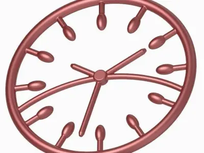 Classic Modern Wall Clock 3D print model