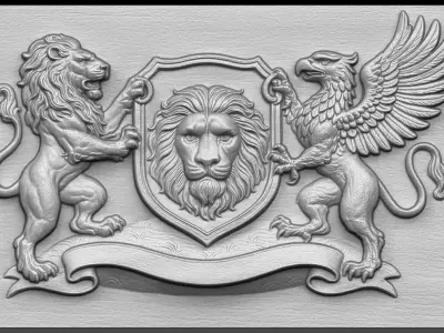 1 Griffin CNC Relief Model 3D print model