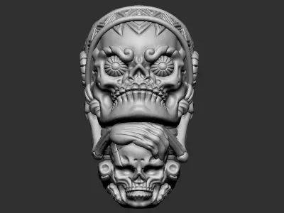 indian skull 3D print model purchase